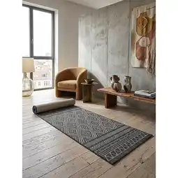 Netto Marken-Discount Läufer Flachgewebe Anthrazit 80x150 cm - ESERA Kadima Design Angebot