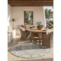 Netto Marken-Discount Outdoor-Teppich Wetterfest Grau 120x120 cm - LIMMAT Kadima Design Angebot