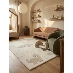 Netto Marken-Discount Kinderteppich Kurzflor Creme 160x220 cm - CANAZEI Kadima Design Angebot