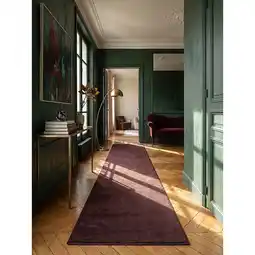 Netto Marken-Discount Läufer Antirutsch Bordeauxrot 80x300 cm - ALDAN Kadima Design Angebot
