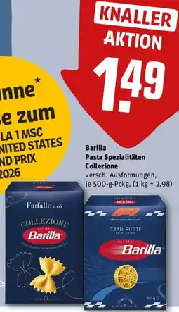REWE Barilla Pasta Spezialitäten Collezione Angebot
