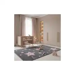 Netto Marken-Discount Kinderteppich TASNA, mit Sternen-Motiv, Rosa, 80 x 150 cm Angebot