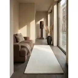 Netto Marken-Discount Läufer Kurzflor Creme 80x300 cm - RUTOR Kadima Design Angebot