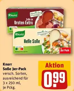 REWE Knorr Soße 3er Pack Angebot
