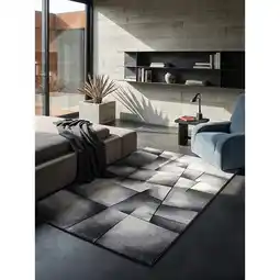 Netto Marken-Discount Teppich Kurzflor Anthrazit 120x170 cm - BIENO Kadima Design Angebot
