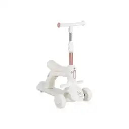 Netto Marken-Discount Byox Kinderroller Velvet Royal 2 in 1 Laufrad Musik- und Lichteffekte Fußstütze weiß Angebot