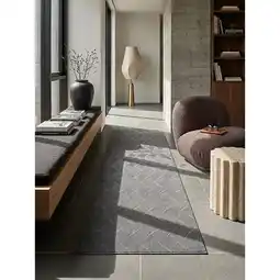Netto Marken-Discount Läufer Kurzflor Anthrazit 80x150 cm - DALAR Kadima Design Angebot