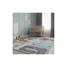 Netto Marken-Discount Spielteppich TRAUN in Grau, mit Spielstraßen-Motiv, 160 x 230 cm Angebot