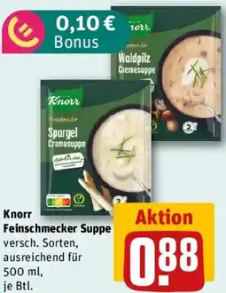 REWE Knorr Feinschmecker Suppe Angebot