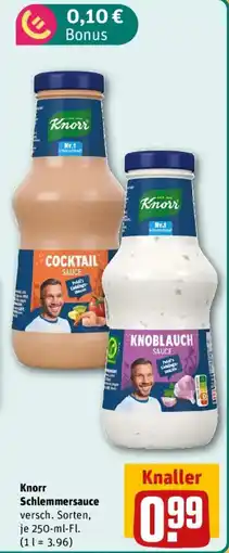 REWE Knorr Schlemmsauce Angebot