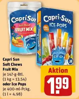 REWE Capri Sun Soft Chews Fruit Mix oder Ice Pops Angebot