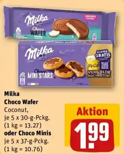 REWE Milka Choco Wafer oder Choco Minis Angebot