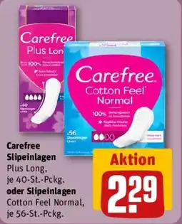 REWE Carefree Slipeinlagen oder Slipeinlagen Angebot