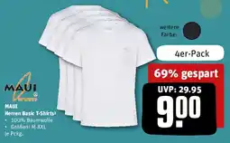REWE MAUI Herren Basic T-Shirts Angebot