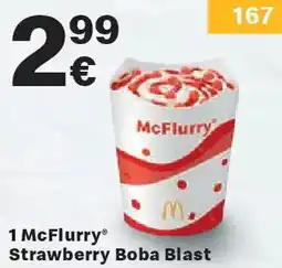 McDonald’s 1 McFlurry Strawberry Boba Blast Angebot