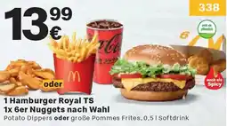 McDonald’s 1 Hamburger Royal TS 1x 6er Nuggets nach Wahl Angebot