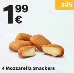 McDonald’s 4 Mozzarella Snackers Angebot