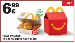 McDonald’s 1 Happy Meal 1x 6er Nuggets nach Wahl Angebot