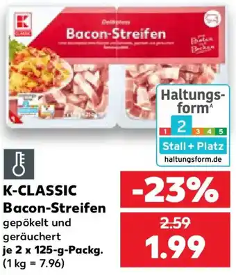 Kaufland K-CLASSIC Bacon-Streifen Angebot