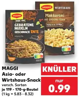 Kaufland MAGGI Asia oder Wirtshaus-Snack Angebot