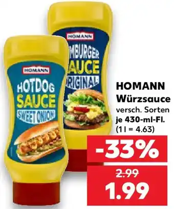 Kaufland HOMANN Würzsauce Angebot