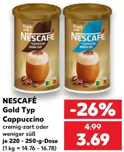 Kaufland NESCAFÉ Gold Typ Cappuccino Angebot