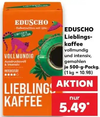 Kaufland EDUSCHO Lieblingskaffee Angebot