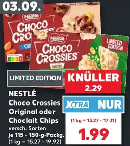 Kaufland NESTLÉ Choco Crossies Original oder Choclait Chips Angebot