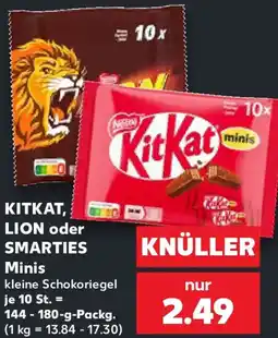 Kaufland KITKAT, LION oder SMARTIES Minis Angebot