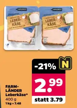 Netto FARM-LÄNDER Leberkäse* Angebot