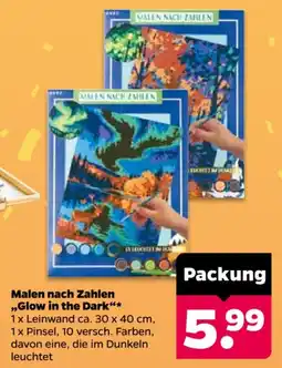 Netto Malen nach Zahlen "Glow in the Dark" Angebot