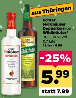 Netto Echter Nordhäuser Doppelkorn oder Wildkräuter Angebot