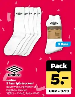Netto umbro 5 Paar Sportsocken* Angebot