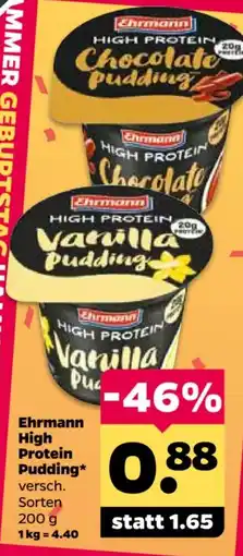 Netto Ehrmann High Protein Pudding Angebot
