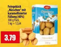 Mix Markt Feingebäck „Nüsschen“ mit karamellisierter Füllung (40%) Angebot