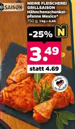 Netto MEINE FLEISCHEREI Hähnchenschenkelpfanne Mexico Angebot