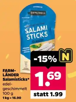 Netto FARM-LÄNDER Salamisticks* edel-geschimmelt Angebot