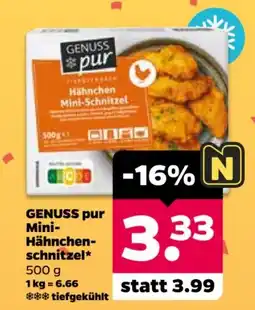 Netto GENUSS pur Mini-Hähnchenschnitzel Angebot