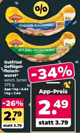 Netto Gutfried Geflügel-fleisch-wurst* Angebot