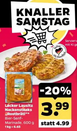 Netto Lecker Lausitz Nackensteaks „Rostbrät“ Angebot