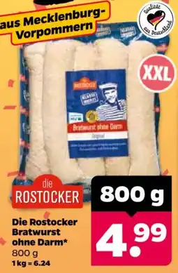 Netto Die Rostocker Bratwurst ohne Darm* Angebot