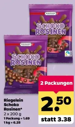 Netto Riegelein Schoko Rosinen Angebot