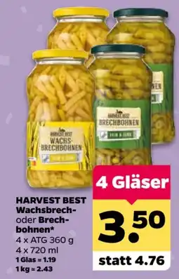 Netto HARVEST BEST Wachsbrech- oder Brechbohnen Angebot