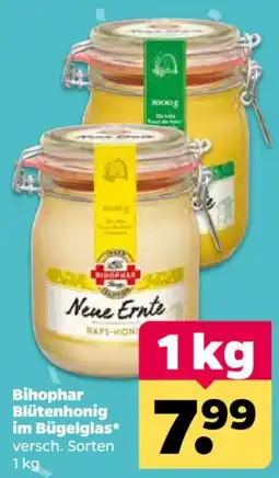 Netto Bihophar Blütenhonig im Bügelglas Angebot