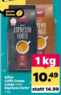 Netto Käfer Caffè Crema Lungo oder Espresso Forte Angebot