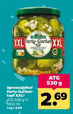 Netto Spreewaldhof Party Gurken-topf XXL Angebot