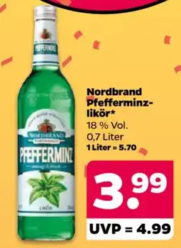 Netto Nordbrand Pfefferminz-likör Angebot