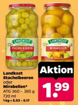 Netto Landkost Stachelbeeren oder Mirabellen Angebot