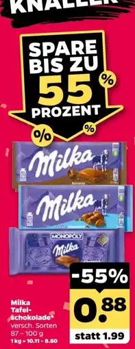 Netto Milka Tafelschokolade Angebot