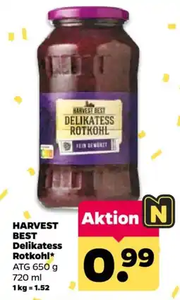 Netto HARVEST BEST Delikatess Rotkohl Angebot